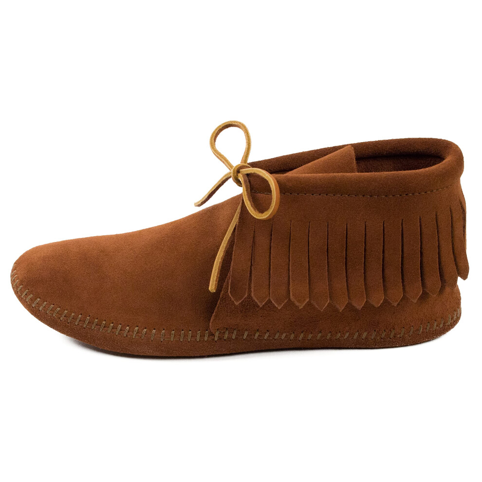 Minnetonka Mens Classic Fringe Boot, Softsole Brown, 10 M US