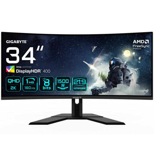 Gigabyte Gigabyte G34WQCP - Οθόνη LED - κυρτή - 34" - HDR