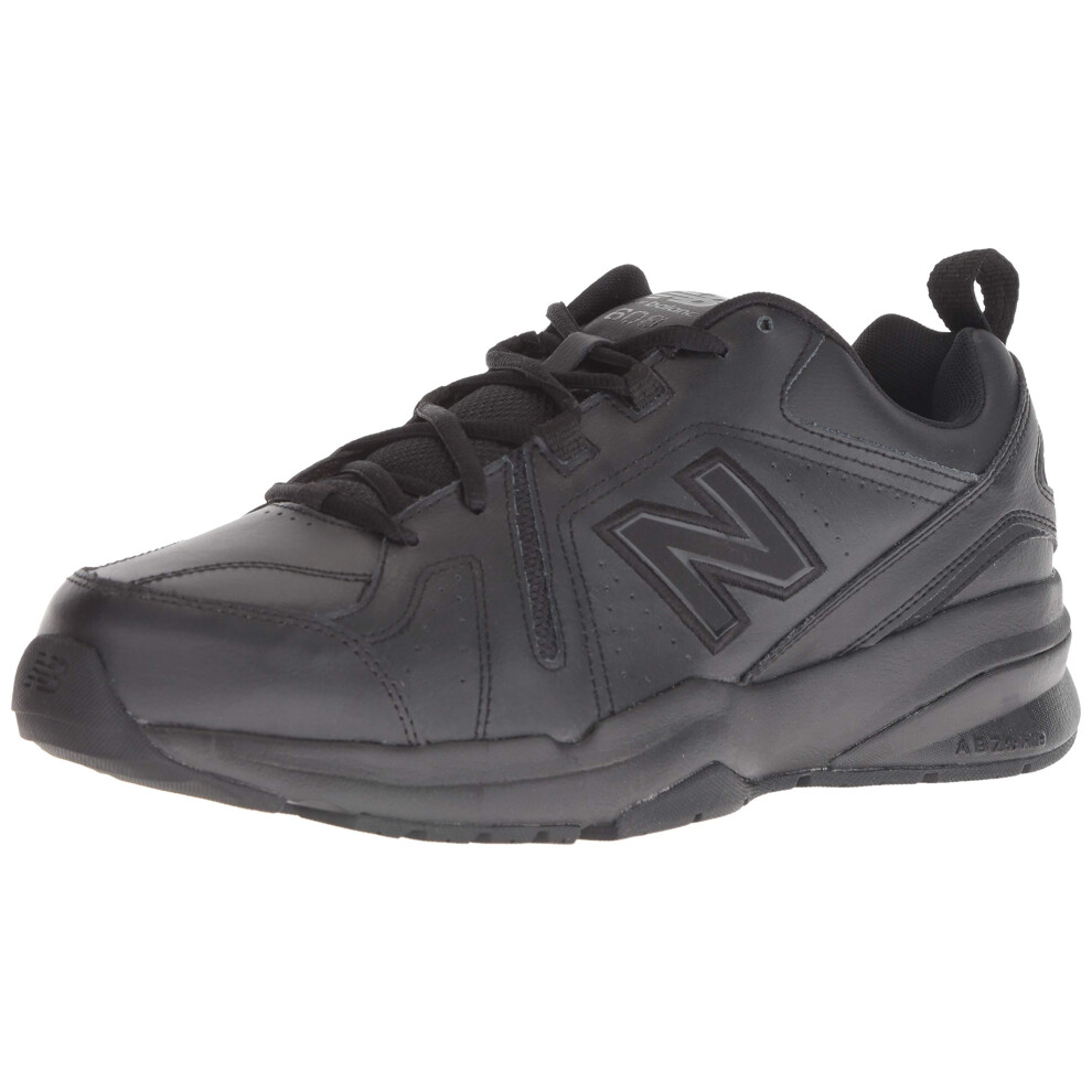 New Balance Men's 608 V5 Casual Comfort Cross Trainer, Black/Black, 13