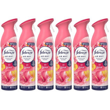 6 X 185 ml Febreze Air Mist Air Freshener Spray - Sparkling Bloom
