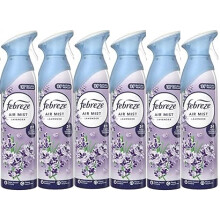 6 X 185 ml Febreze Air Mist Air Freshener Spray - Lavender