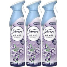 3 X 185 ml Febreze Air Mist Air Freshener Spray - Lavender