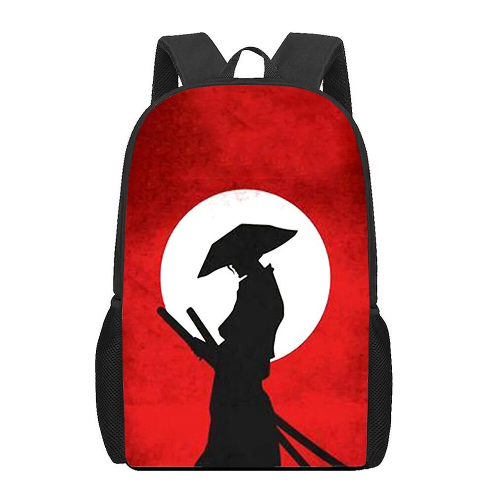 (12) Japan Samurai Full Moon Print School Bag For Teenager Boys Primary Kids Backpack Book Bags Children Men Casual Backpacks 16inch-image-OPC-PFVVNTC-NEW