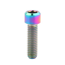 Titanium Alloy Titanium Tapered Head Bolt Screw With Washer For Bicycle(colorful/m6x20)