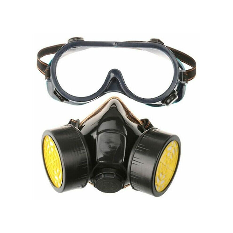 Professional Gas Mask Activated Carbon Paint Mask Respirator With 2 Dust Filters, Pesticides, Formaldehyde, Colored Lacquer 8795863042176