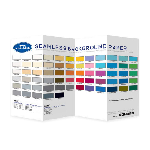 Savage Seamless Background Paper Color Chart on OnBuy
