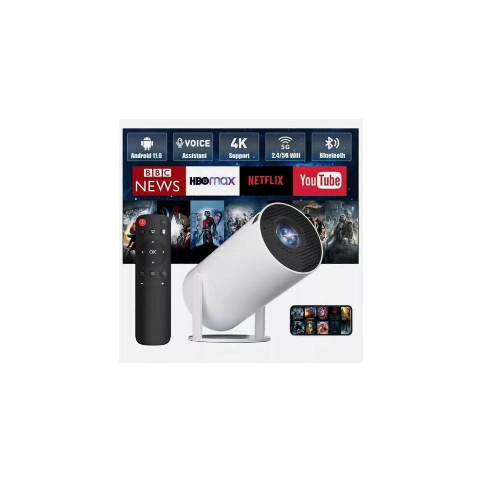5g 4k Projector Smart Hd Led Wifi Bluetooth Hdmi. Usb Android Office Home Theater