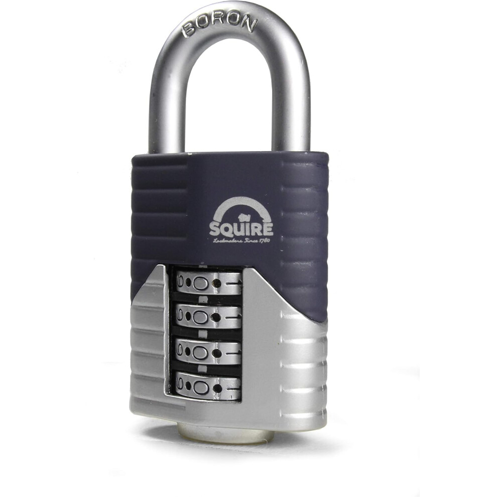 Henry Squire Vulcan 4 Wheel Open Shackle Combination Padlock, 40 mm (Length)