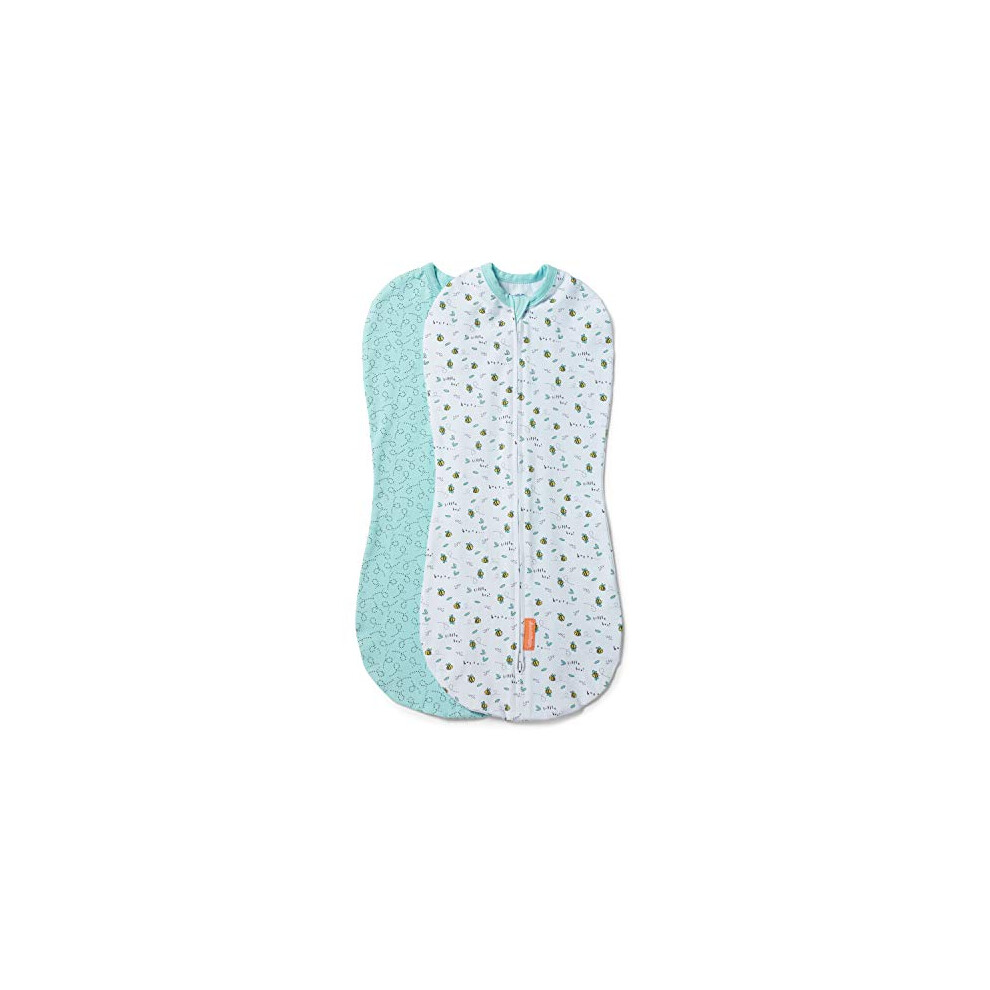 Swaddleme Pod - Smallmedium, 2 Pack, Little Bees, 0-3 Months