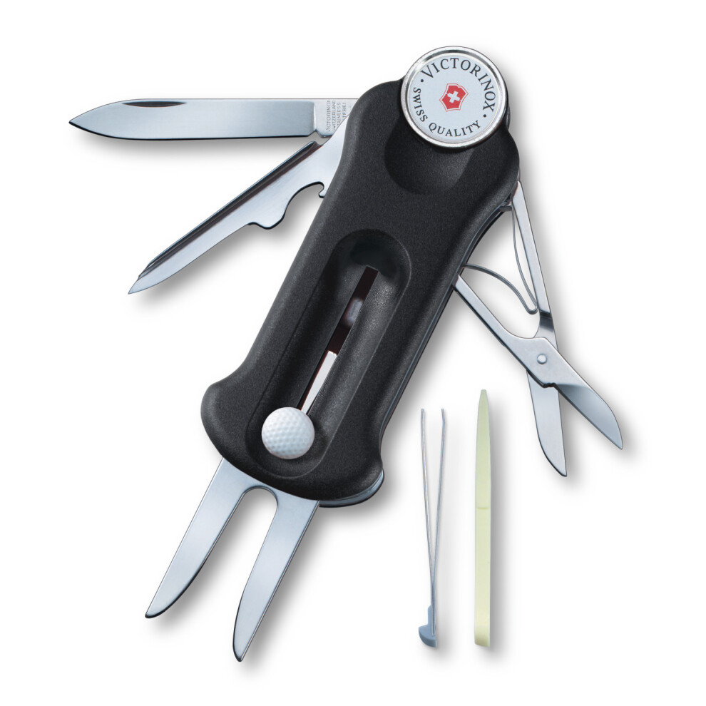 Genuine Victorinox GOLFTOOL BLACK - 10 function golfers tool - Swiss Made