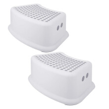 Opstapje voor kinderen (2-pack) Peuterkrukje voor zindelijkheidstraining Badkamer Keuken Slaapkamer Speelgoedkamer en Woonkamer. Toiletkrukjes met zac