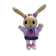 (Purple rabbit, 25cm) Bing Bunny Plush Doll Coco Flop Pando Rabbit Friend Stuffed Toy Kids Easter Gift