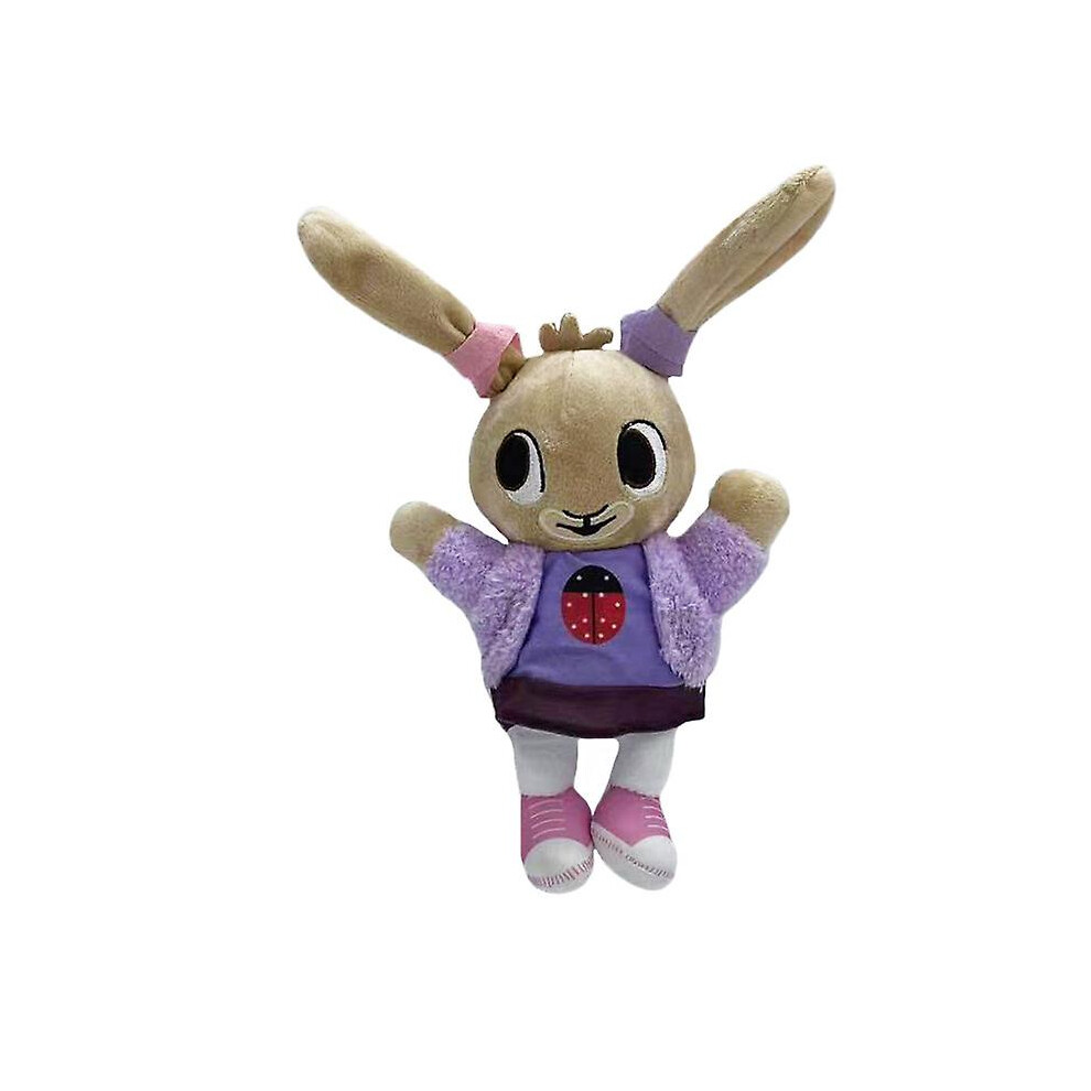 (Purple rabbit, 25cm) Bing Bunny Plush Doll Coco Flop Pando Rabbit Friend Stuffed Toy Kids Easter Gift