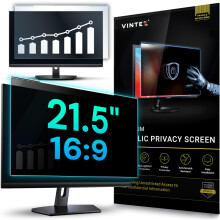 Acrylic 21.5 Inch - High Clarity Computer Privacy Screen Filter for Widescreen Computer Monitors - 19.3" x 11.3" - 491 x 288mm - Monitor Frame Hangin