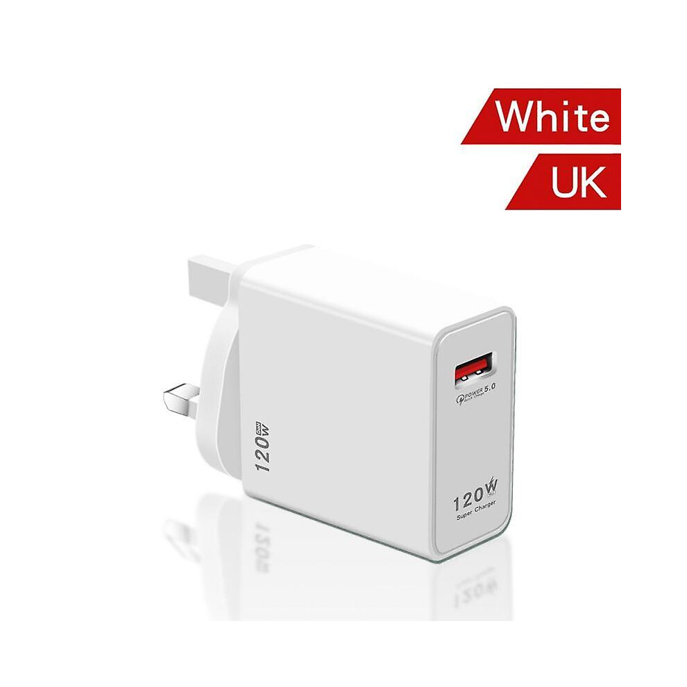 120w Super Fast Charging Qc 5.0 Usb Port Charger Fast Charging Mobile Phone Chargers