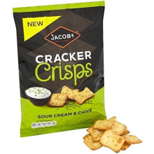 Jacob's Cracker Crisps Sour Cream & Chive 150g - Pack of 6