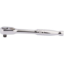 Draper 26517 60 Tooth Micro Head Reversible Ratchet, Blue, 1/4-Inch Square Drive