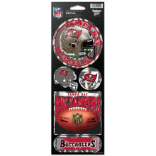 NFL Tampa Bay Buccaneers Prismatic Stickers Team Color One Size