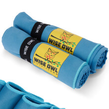 Wise Owl Outfitters Microfiber Camping Handduk - Snabbtorkande handduk fr resor Backpacking Vandring Strand Gym & Yoga - Kompakt Snabbtorkande &