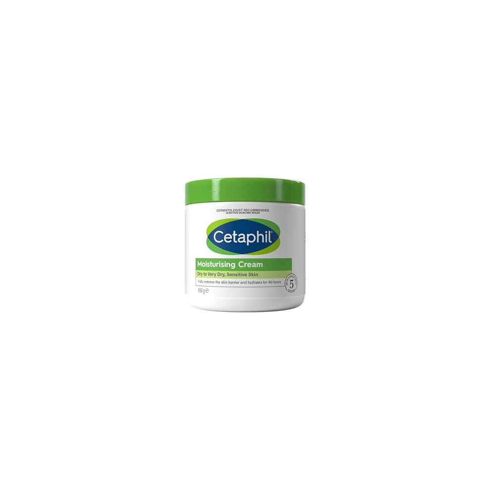 Cetaphil Body Moisturiser, 450g, Moisturising Cream For Dry To Very Dry, Sensitive Skin, With Niacinamide & Vitamin E