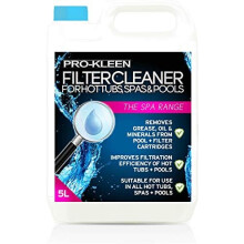 Pro-Kleen MY1437 Hot Tub, Pool & Spa Filter Cartridge Cleaner 5L 10 Treatments-Improves Efficiency-Deeply Cleans and Removes Oils, Grease & Minerals