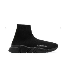 (letter logo full black, EUR36) Women Designer Style Knit Speed Sock Runner Shoes Men Trainers Full Size