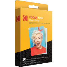 Kodak 2"x3" Premium Zink Photo Paper (20 Sheets) Compatible with Kodak Smile, Kodak Step, PRINTOMATIC