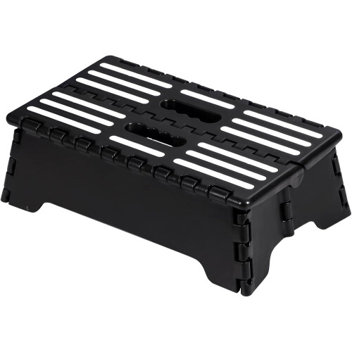 Folding Step Stool 5 Inch, Portable Step Stool for Adults with Handle, Foldable Stepstool for Kids Elderly