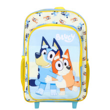 Bluey Deluxe Trolley Backpack Wheeled Cabin Luggage Kids