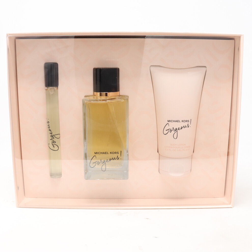 Michael Kors Gorgeous! Eau De Parfum 3-Pcs Set  / New With Box