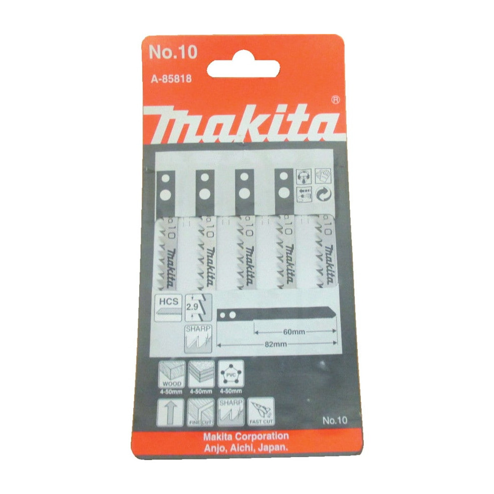 A85818 Jigsaw Blade No.10, Pack of 5