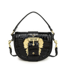 (Black) Women's hand bag saddle bag shoulder crossbody bag