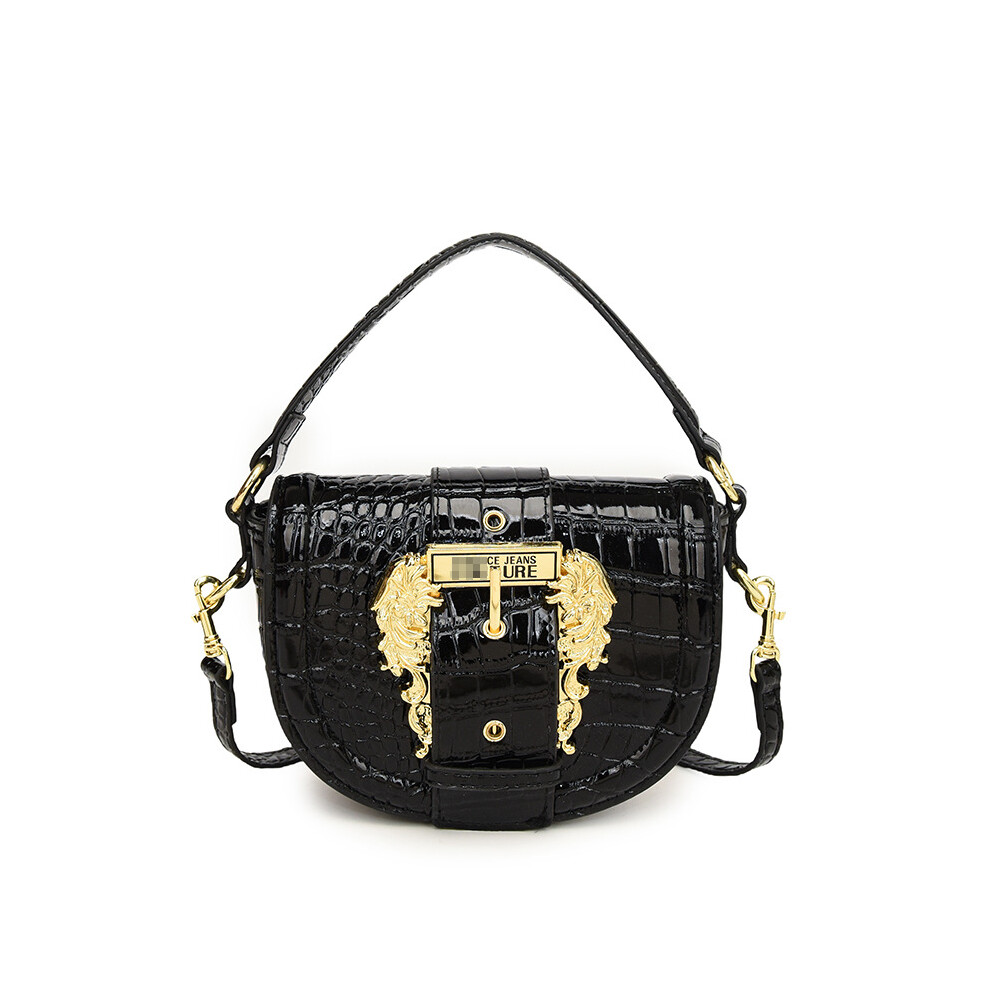 New Women's (Black) Hand Bag Saddle Bag Shoulder Crossbody Bag Black