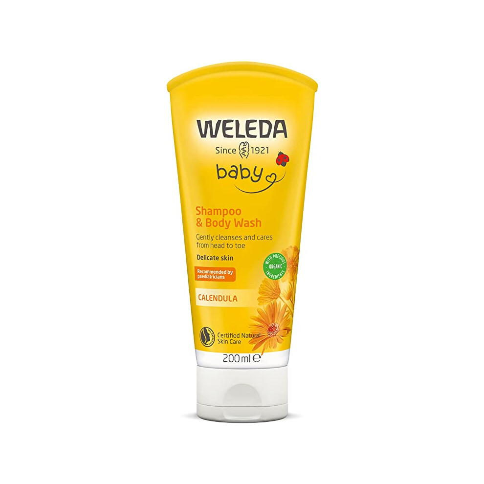 Weleda Baby Calendula Body Wash And Shampoo, (200Ml)