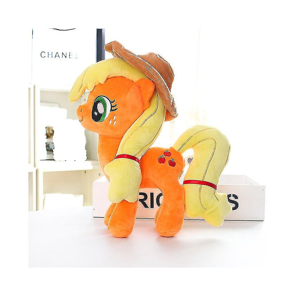 Girls (Apple Jack, 40Cm) My Little Pony Toy Plush Animal Stuffed Doll 22- 40Cm Pinkie Pie Rainbow Dash Unicorn Toys Friendship Is Magic For Gifts
