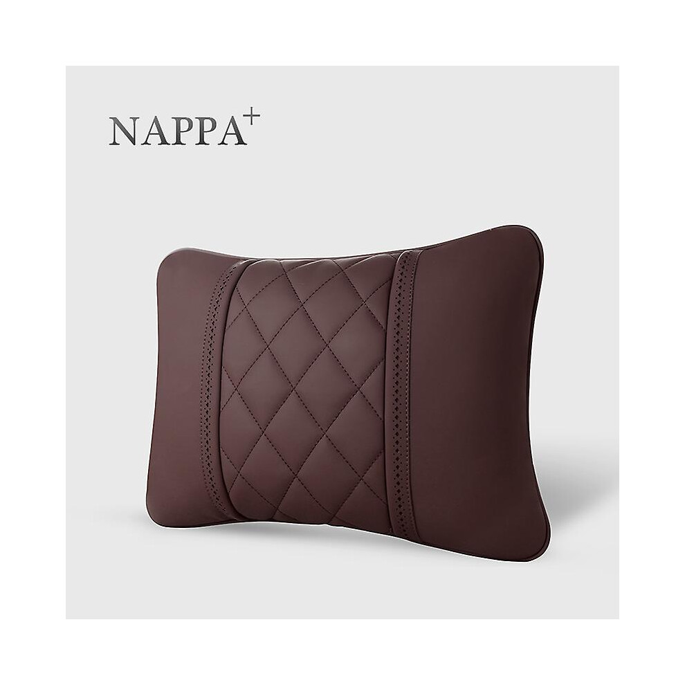(Coffee) For Mercedes Maybach S-Class Headrest Luxury Car Pillows Car Travel Neck Rest Pillows Seat Cushion Support Car Accessories S 8795863064338