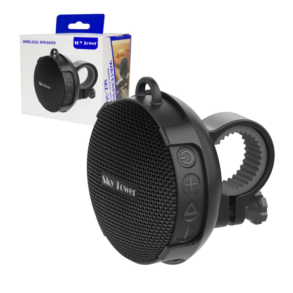 Upgraded Compact Portable Bluetooth 5.0 Wireless Bike 5W/8W Stereo Speaker Ip67 Waterproof Outdoor &10H Play Time Advanced Class D Amplifi 756250712148