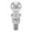 Curt 40020 Trailer Chrome Hitch Ball 6 000 lbs de 2 polegadas de di   metro 1 x 3 polegadas Shank Gray 1