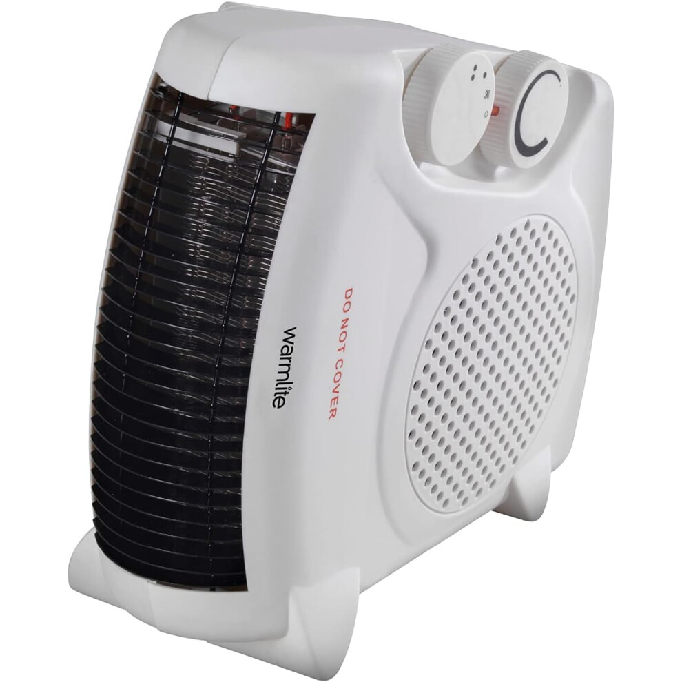 Warmlite Store Warmlite Wl44001 Thermo Fan Heater With 2 Heat Settings And Overheat Protection, 2000W, White