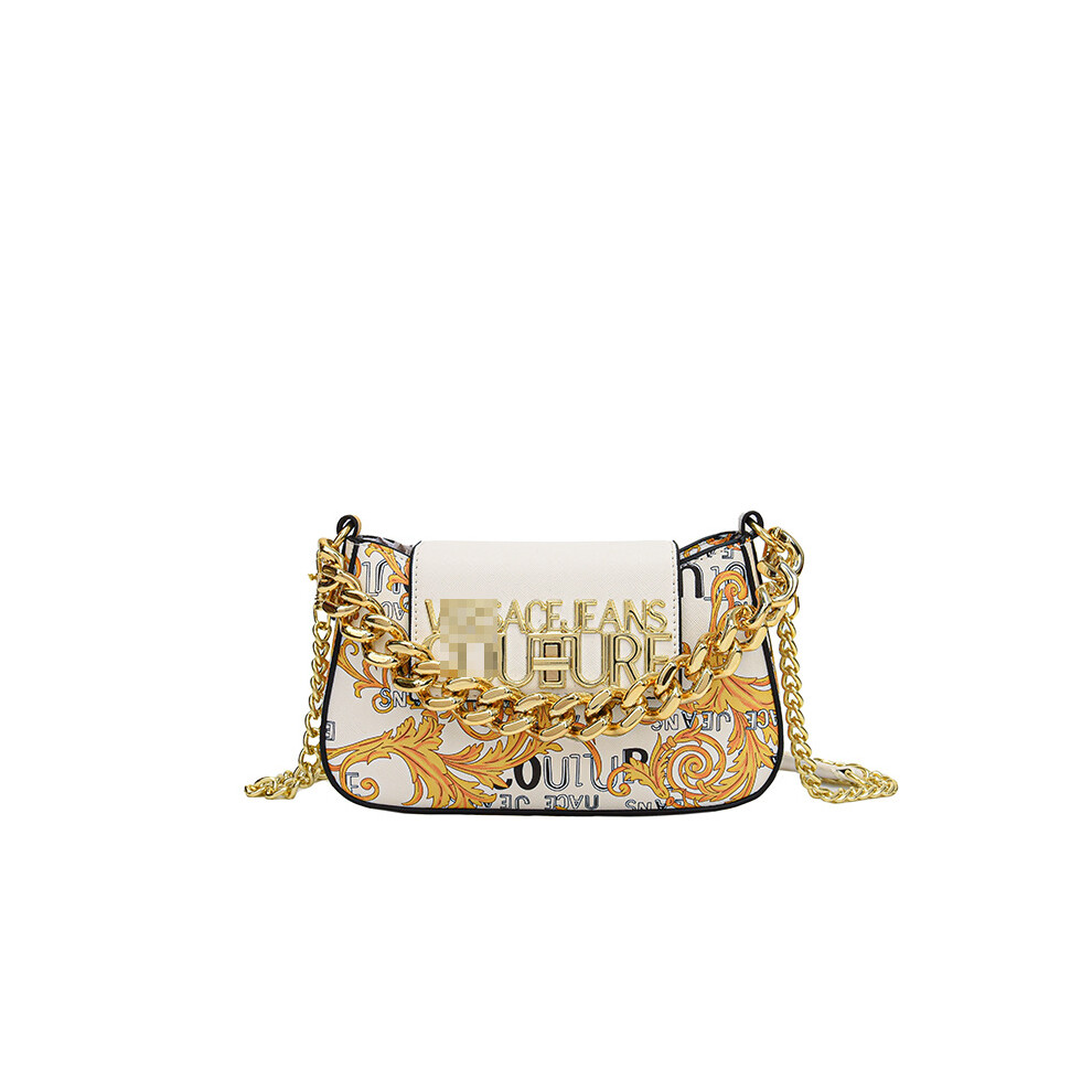 (Style 2 White) One-Shoulder Cross-Body Small Square Bag White,Black