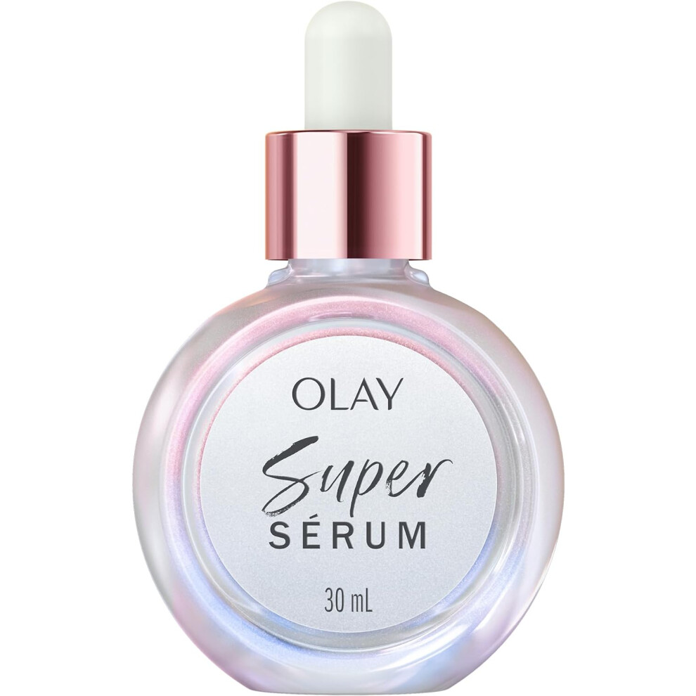 Olay Super Serum, Vitamin C Serum For Face, With Niacinamide, Collagen Peptide, Skincare For Anti Ageing & Brightening, 30Ml