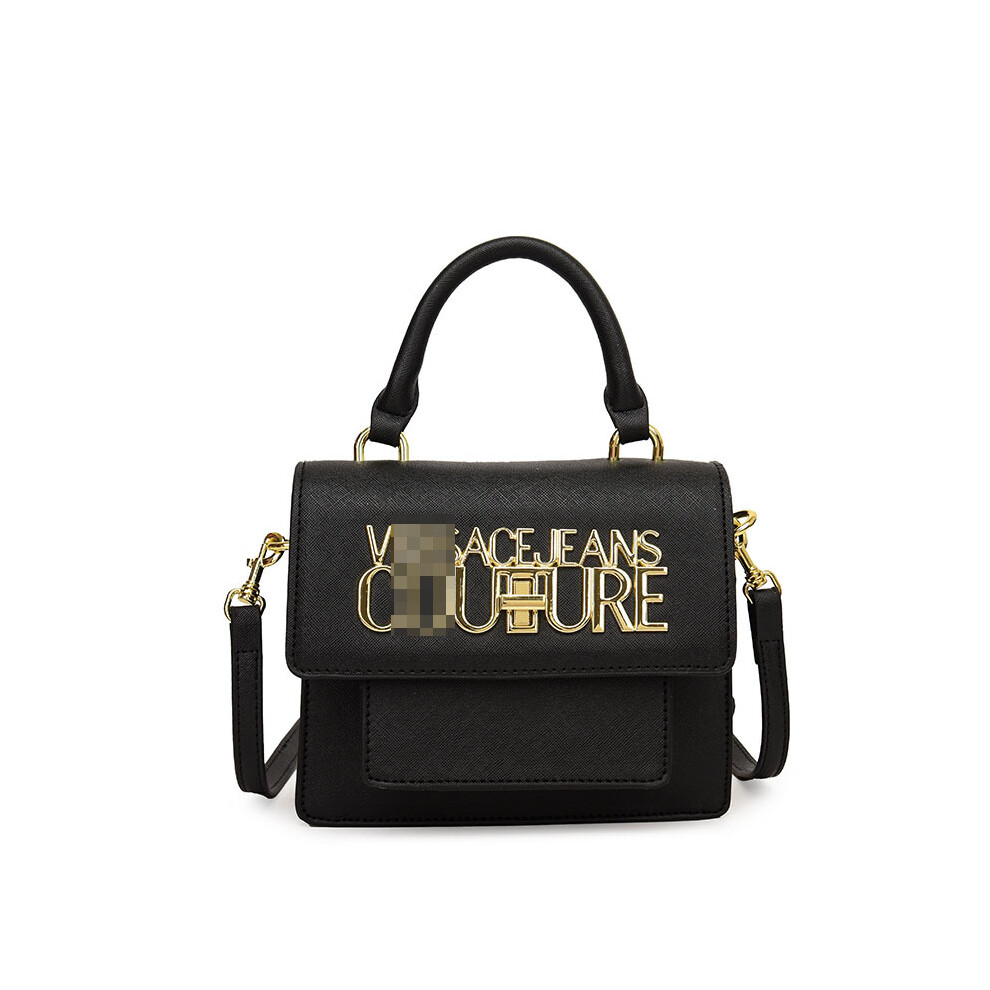 (Black) Small square bag, single shoulder crossbody bag, casual women's bag
