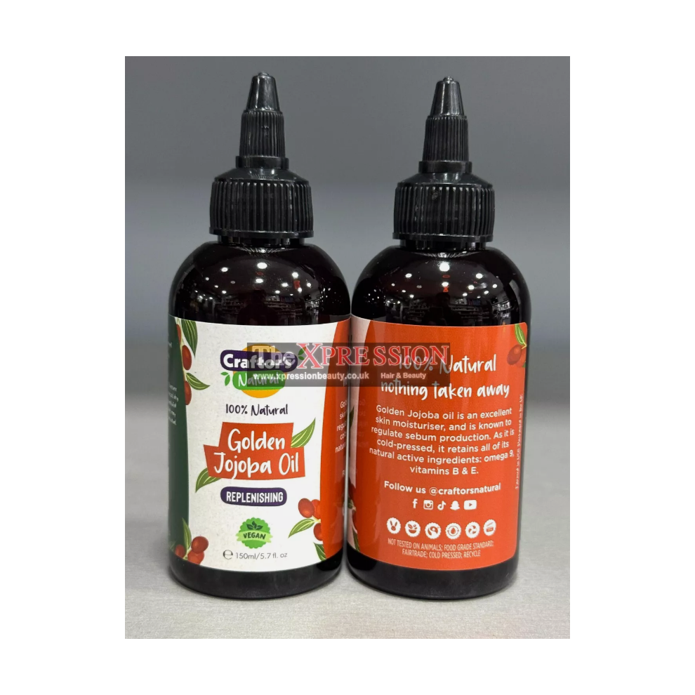 CraftorâS Golden Craftor's 100% Natural Jojoba Oil Replenishing 150 Ml