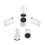 (White, 1pcs) Projector HY300 PRO 4K Android 11 Dual Wifi6 5