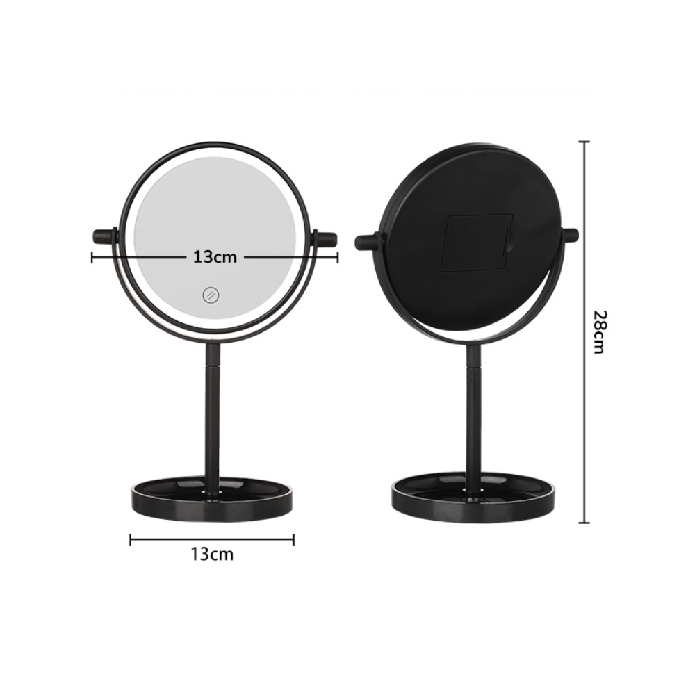 Soul Creat (Led Kitten Face Makeup Mirror-White) Portable Detachable Led Makeup Mirror Desktop Tabletop Lighted Makeup Mirror Hd Fill Light Beauty Mirror