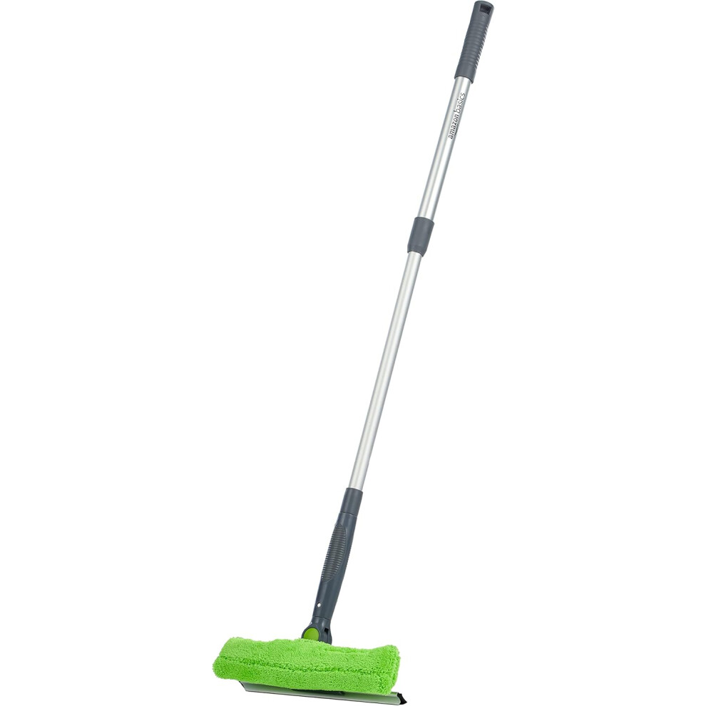 Amazon Basics Extendable Window Squeegee with 180° Rotating Head and telescopic Pole 26''-38''(66cm-96.5cm)
