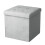 (Light Grey(38*38*38)) Grey Foldable Ottomans Storage Box 1
