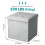 (Light Grey(38*38*38)) Grey Foldable Ottomans Storage Box 3