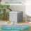 (Light Grey(38*38*38)) Grey Foldable Ottomans Storage Box 5