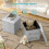(Light Grey(38*38*38)) Grey Foldable Ottomans Storage Box 6